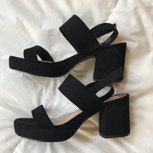 Steve Madden sandal heels, black, size 10 - Picture 3 of 6